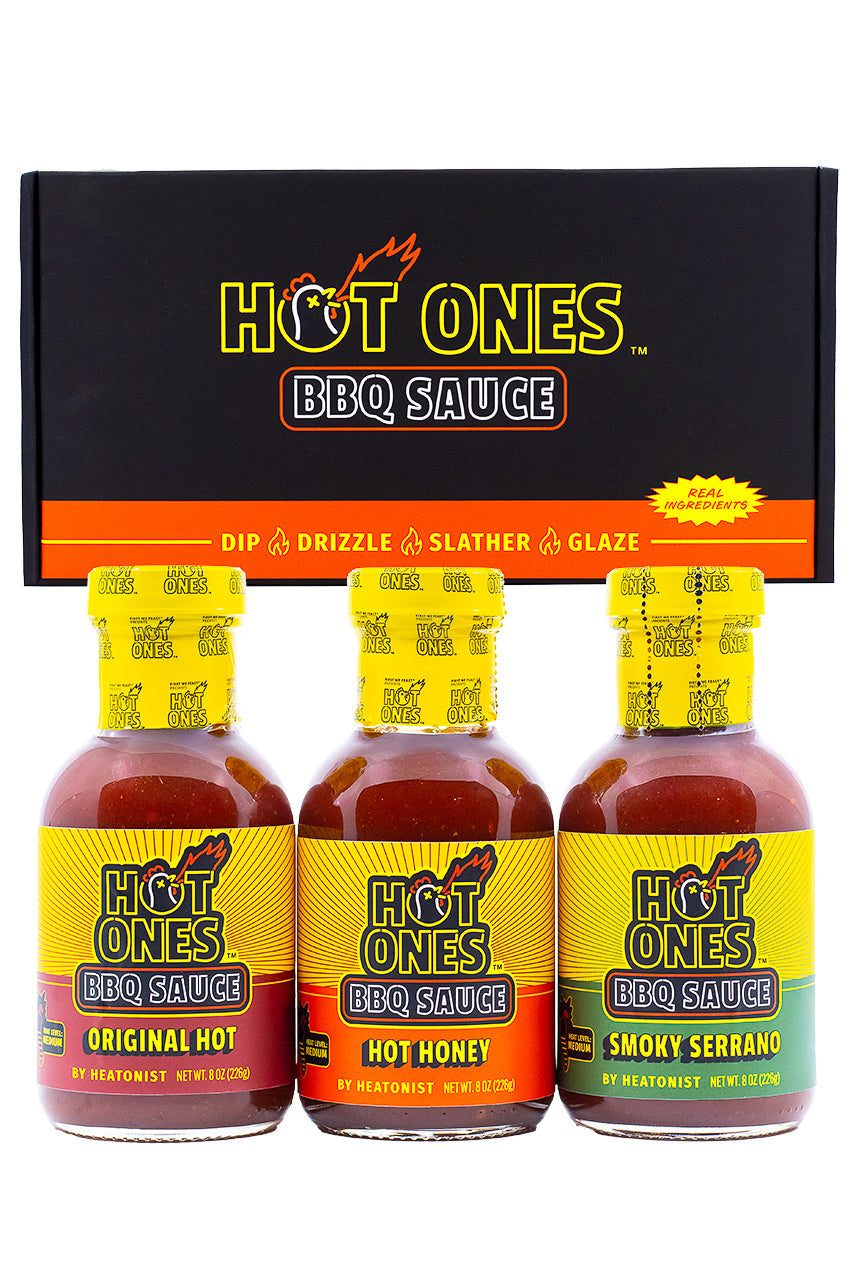 Hot Ones BBQ Trio Pack (Original / Hot Honey / Smoked Serrano) K0