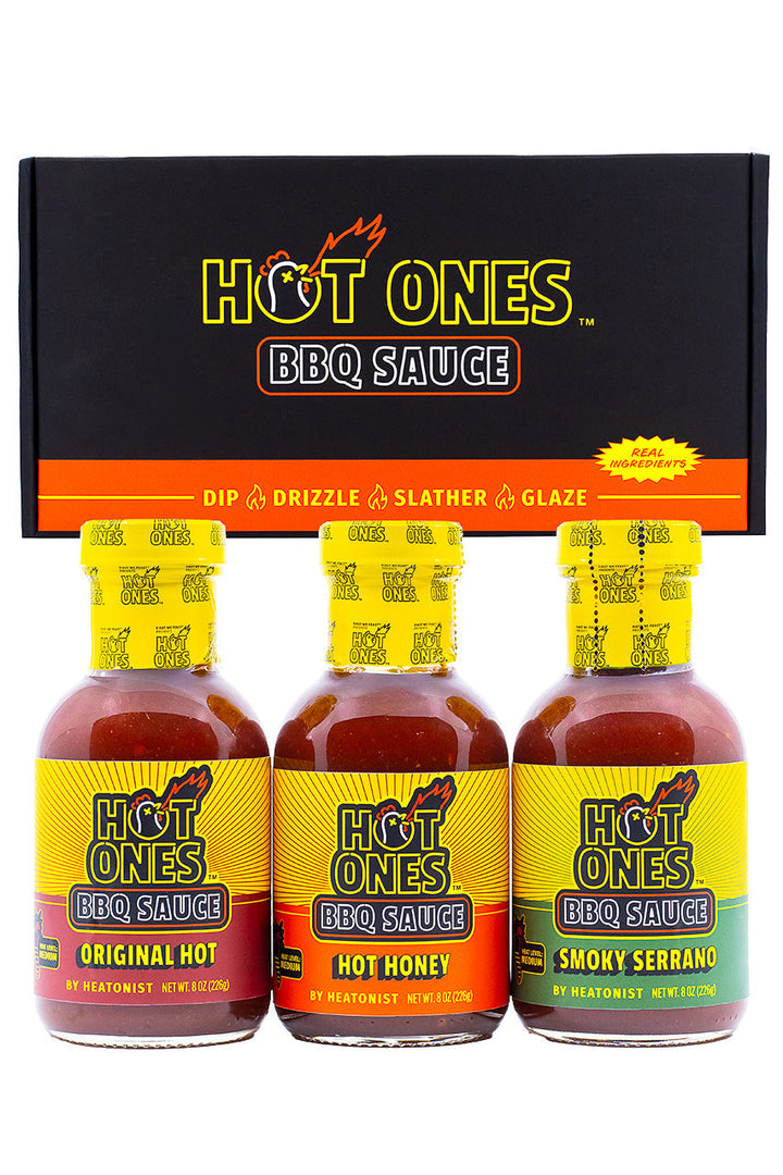 Hot Ones BBQ Trio Pack (Original / Hot Honey / Smoked Serrano) K0
