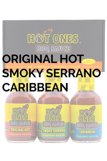 Hot Ones BBQ Trio Pack (Original / Smoked Serrano / Caribbean) L6